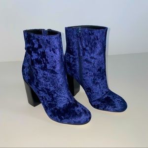 NEW! Rebecca Minkoff Velvet Ankle Boots